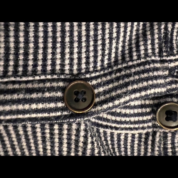Hollister Blue and White Striped Shirt with Buttons - Picture 4 of 5
